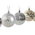 Miniatyrbild 2 av 4: Christmas Baubles Home ESPRIT Golden Silver PVC 16 x 16 x 24 cm (2 Units)