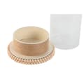 Miniatyrbillede 2 af 4: Candleholder Home ESPRIT Light brown Metal Rope 17 x 17 x 23 cm