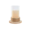 Miniatyrbillede 1 af 4: Candleholder Home ESPRIT Light brown Metal Rope 17 x 17 x 23 cm