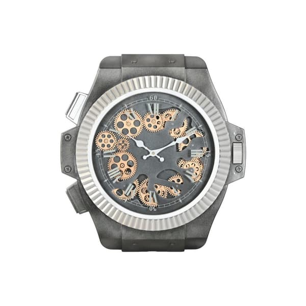 Wall Clock Home ESPRIT Black Silver Iron
