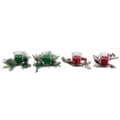 Miniatyrbillede 2 af 4: Candle DKD Home Decor Red Green 5,5 x 5,5 x 6,5 cm (2 Units)