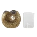 Miniatyrbild 3 av 5: Candleholder Home ESPRIT Golden Metal Crystal 13,5 x 13,5 x 11,5 cm