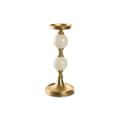 Miniatyrbild 1 av 4: Candle Holder Home ESPRIT White Golden Aluminium Modern 15 x 15 x 33 cm