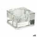Miniatyrbild 1 av 3: Candleholder Transparent Glass 6 x 3 x 6 cm (12 Units)