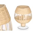 Miniatyrbillede 2 af 3: Candleholder SG-30540 Transparent Natural Glass Rattan 18 x 22 x 18 cm (6 Units)