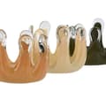 Miniatyrbillede 2 af 3: Candleholder Home ESPRIT Green Cream Peach Crystal 12,5 x 12,5 x 9,5 cm (3 Units)