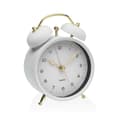 Miniatyrbillede 1 af 2: Alarm Clock Versa White Metal 5,4 x 13,5 x 9,7 cm