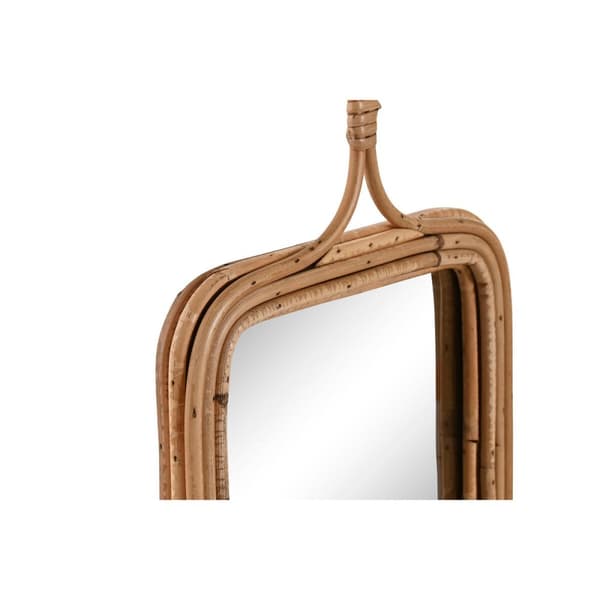 Wall mirror Home ESPRIT Natural 24 x 2,5 x 40 cm (2 Units)