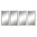 Miniatyrbillede 1 af 3: Wall mirror DKD Home Decor White Beige Dark grey 36 x 2 x 66 cm (4 Units)