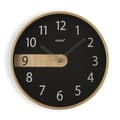 Miniatyrbillede 1 af 3: Wall Clock Versa Black Plastic Quartz 4,3 x 30,5 x 30,5 cm