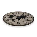 Miniatyrbillede 2 af 3: Wall Clock Versa Metal World Map 4 x 40 x 40 cm