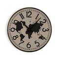 Miniatyrbillede 1 af 3: Wall Clock Versa Metal World Map 4 x 40 x 40 cm
