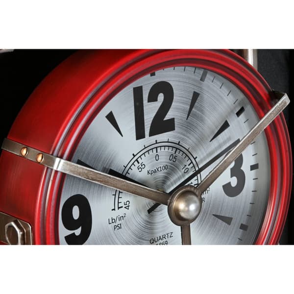 Wall Clock Home ESPRIT Black Red Golden PVC Metal Motorbike Vintage 60 x 18 x 120 cm