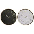 Miniatyrbild 1 av 4: Wall Clock Home ESPRIT White Black Aluminium 30 x 4,3 x 30 cm (2 Units)