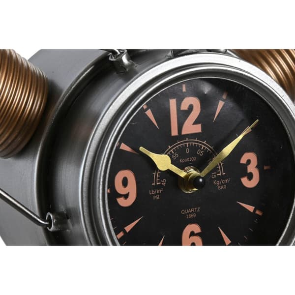 Wall Clock Home ESPRIT Golden Silver Metal Helices Vintage 63 x 12 x 55 cm