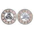 Miniatyrbillede 1 af 3: Wall Clock DKD Home Decor Natural Black MDF Iron Gears (60 x 4,5 x 60 cm)
