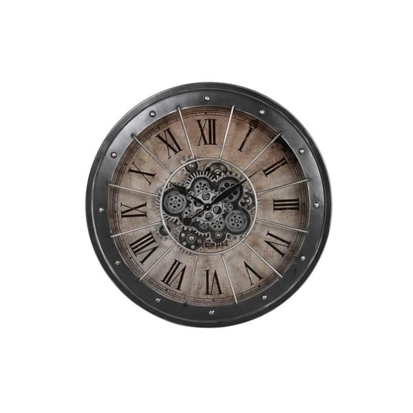 Wall Clock DKD Home Decor Gears Black Copper Iron 80 x 8 x 80 cm