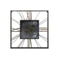 Miniatyrbillede 1 af 3: Wall Clock Home ESPRIT Black Golden Metal Crystal 80 x 8 x 80 cm
