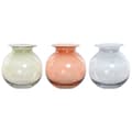 Miniatyrbild 1 av 3: Vase Home ESPRIT Blue Green Amber Crystal Modern 17,5 X 17,5 X 18,2 cm (3 Units)