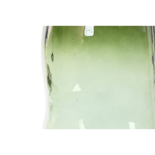 Vase Home ESPRIT Green Recycled glass 34 x 34 x 73 cm