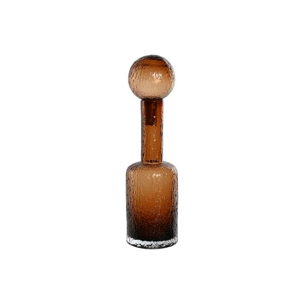 Vase Home ESPRIT Brown Crystal Modern 12,5 X 12,5 X 43,5 cm