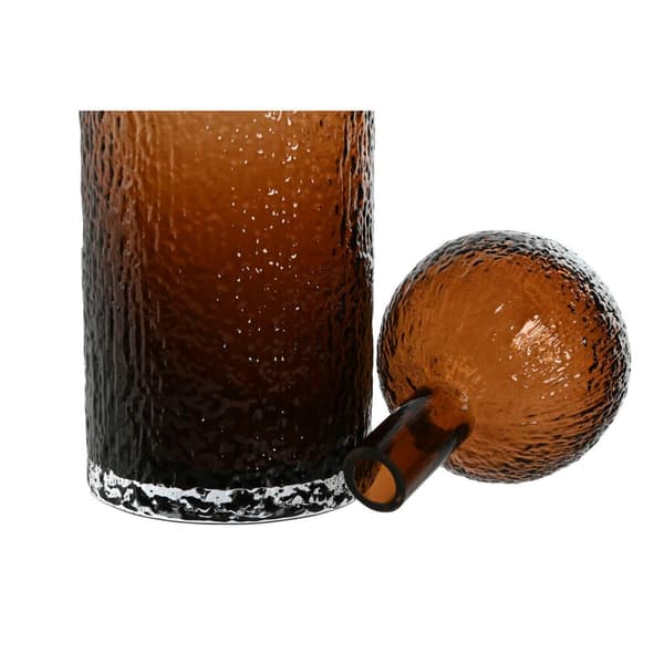 Vase Home ESPRIT Brown Crystal Modern 12,5 X 12,5 X 50,5 cm