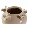 Miniatyrbillede 3 af 3: Vase DKD Home Decor Porcelain Grey Beige Birds Shabby Chic (15 x 15 x 13,5 cm) (2 Units)