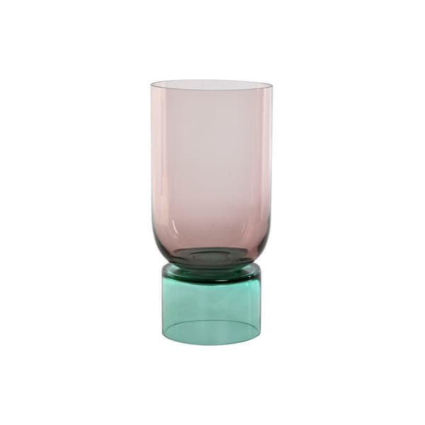 Vase Home ESPRIT Bicoloured Crystal 15 x 15 x 32 cm