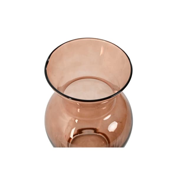 Vase Home ESPRIT Amber Crystal Modern 16 x 16 x 27 cm