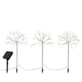 Miniatyrbillede 1 af 2: Set of LED garden stakes Lumineo White Christmas Mini (3 Pieces)