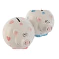 Miniatyrbild 1 av 2: Money box Home ESPRIT Dolomite Pig 15 X 13 X 12 cm (2 Units)