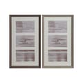 Miniatyrbillede 1 af 3: Photo frame Home ESPRIT White Brown Grey Crystal polystyrene Urban 23 X 3 X 41 cm (2 Units)
