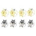 Miniatyrbillede 1 af 4: Napkin holder DKD Home Decor Set Metal Snowflakes (5 x 5 x 17 cm) (2 Units)