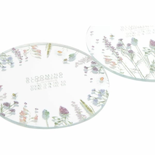 Lantern DKD Home Decor Crystal Multicolour Butterfly (10 x 10 x 1 cm) (2 unidades)