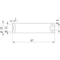 Miniatyrbild 3 av 3: Laserfuchs Lasermodul Korslinje Röd 5 mW LFC650-5-4.5 (15x68)45