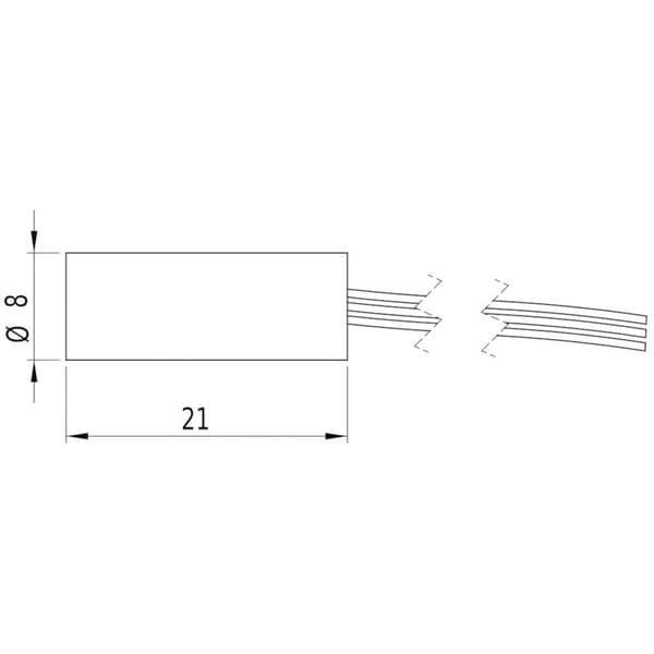 Picotronic Lasermodul Punkt Röd 1 mW DI650-1-3 (8x21)