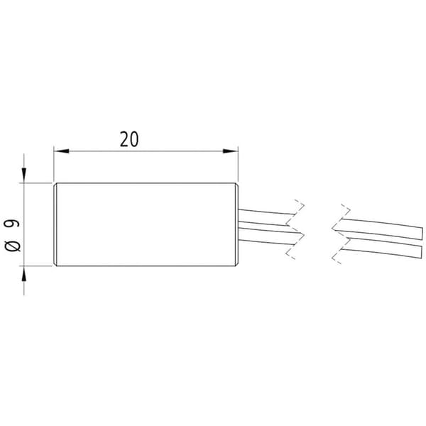 Laserfuchs Lasermodul Korslinje Röd 5 mW LFC650-5-12 (9x20)