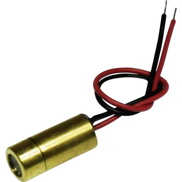 Laserfuchs Lasermodul Korslinje Röd 5 mW LFC650-5-12 (9x20)