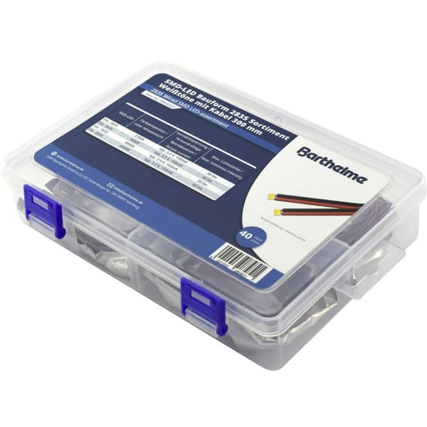 Barthelme LED sortiment Neutralvit, Kallvit, Varmvit, Varmvit 120 ° 150 mA 3.3 V