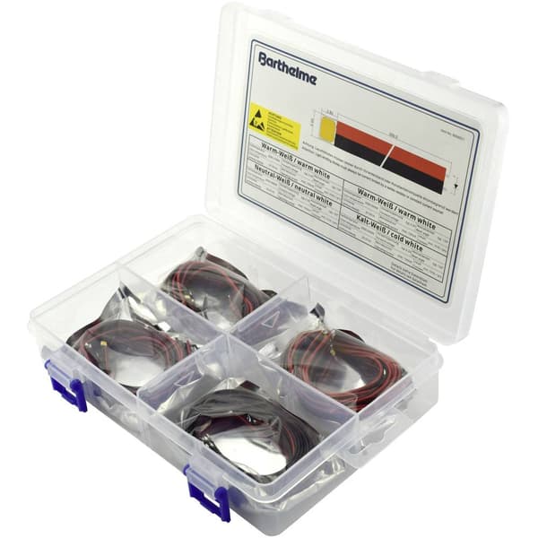 Barthelme LED sortiment Neutralvit, Kallvit, Varmvit, Varmvit 120 ° 150 mA 3.3 V