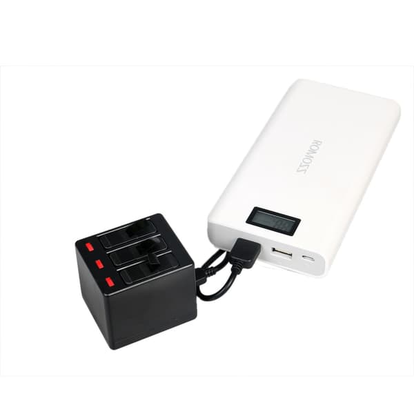 GoPro Hero5 Trippel batteriladdare med LED-indikatorer