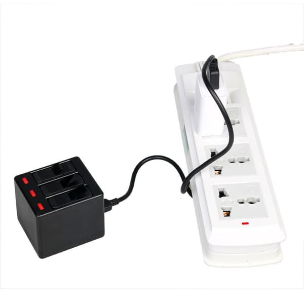 GoPro Hero5 Trippel batteriladdare med LED-indikatorer