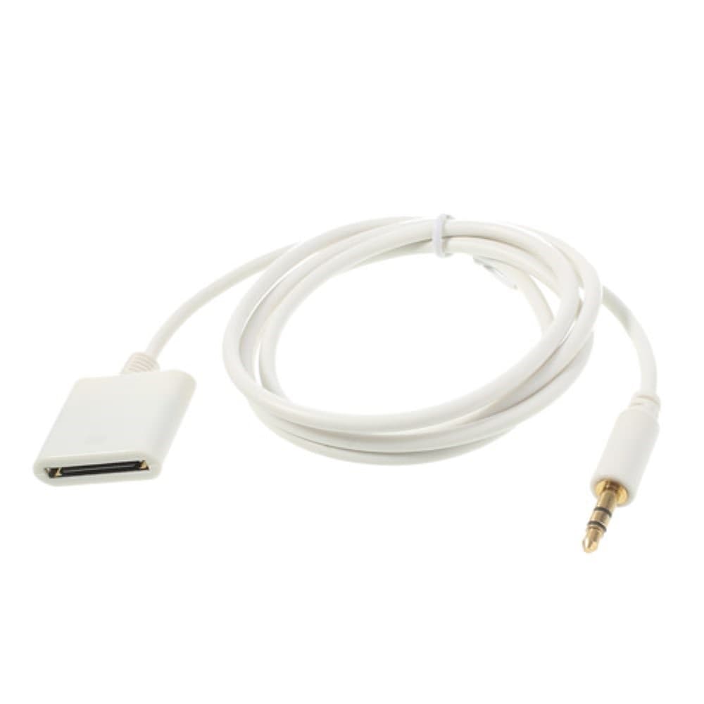 For iPhone iPod Apple Dock Connector 30 Pin Female to 3.5mm Male Audio Adapter