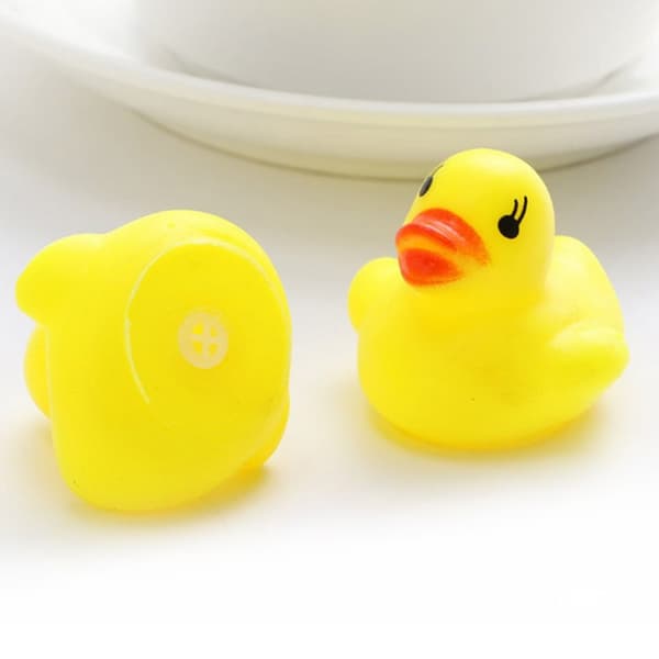 10Pcs/Set Mini Rubber Squeaky Float Duck Baby Bathing Bath Tub Toys
