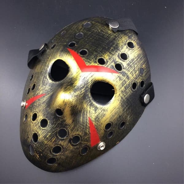 Friday The 13th Jason Mask för Halloween och party - Guld
