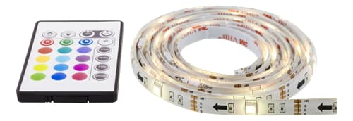 NORDIC HOME CULTURE LED strip, 4x50cm, 12 different colors, 36x RGB LED