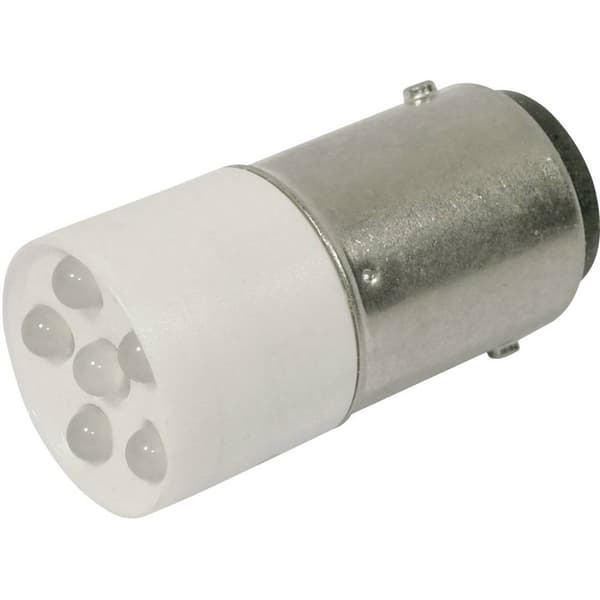 CML 1864035W3D LED-signallampa Kallvit BA15d 24 V/DC, 24 V/AC 1200 mcd