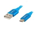 Miniatyrbild 1 av 6: USB 2.0 Kabel Premium MICRO-B till USB 1.8 Meter QC 3.0 Blå
