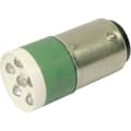 Miniatyrbild 1 av 2: CML 18640351 LED-signallampa Grön BA15d 24 V/DC, 24 V/AC 3150 mcd