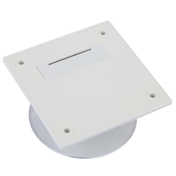 Sol- och batteridriven displaystativ roterande vändbord